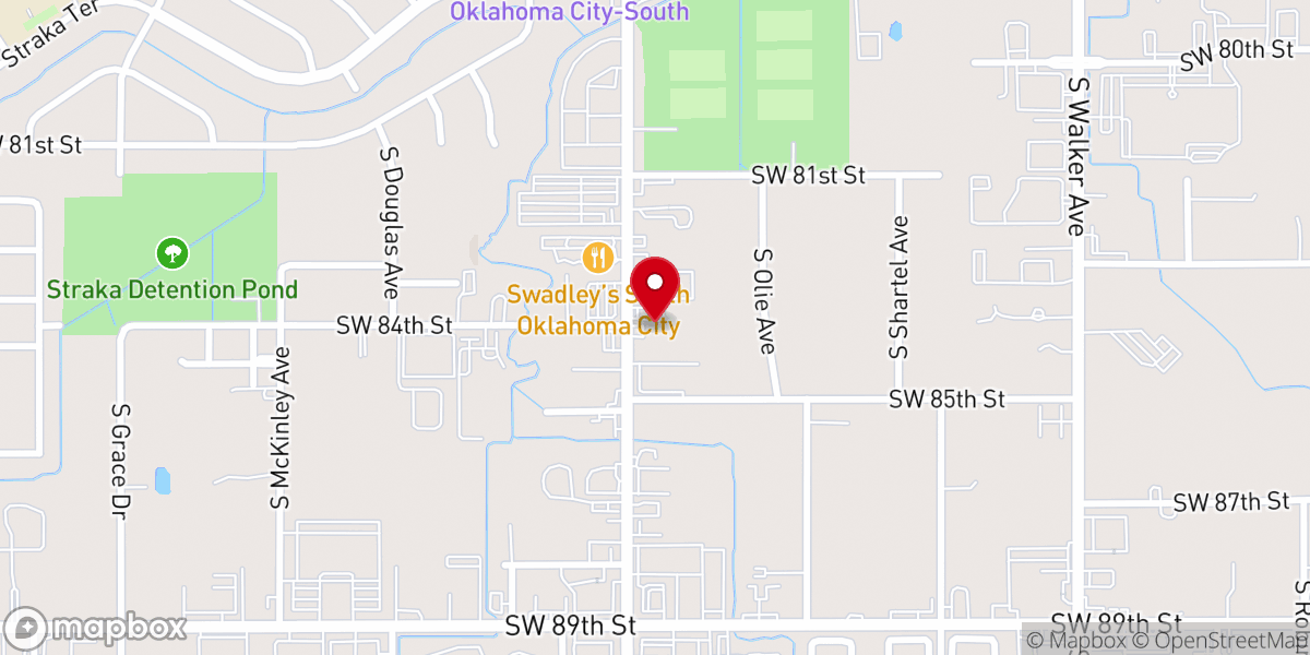 Map showing location of McCall's Chapel school