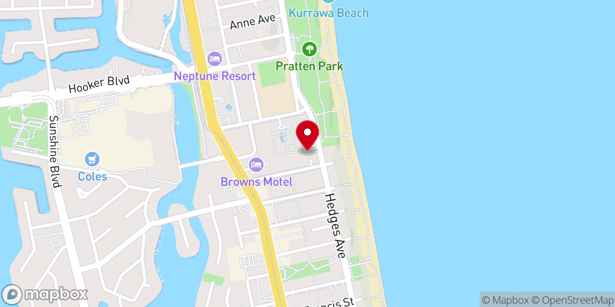 Map showing location of Stella Maris Catholic Church