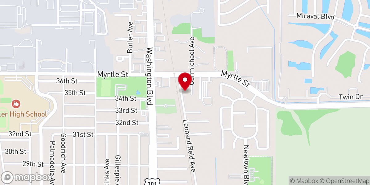 Map showing location of Sarasota Mount Sinai Seventh-day Adventist Church