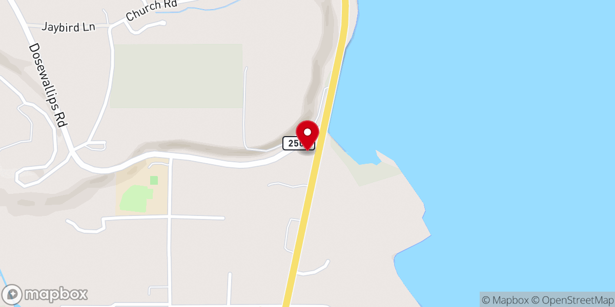 Map showing location of Brinnon Community Center