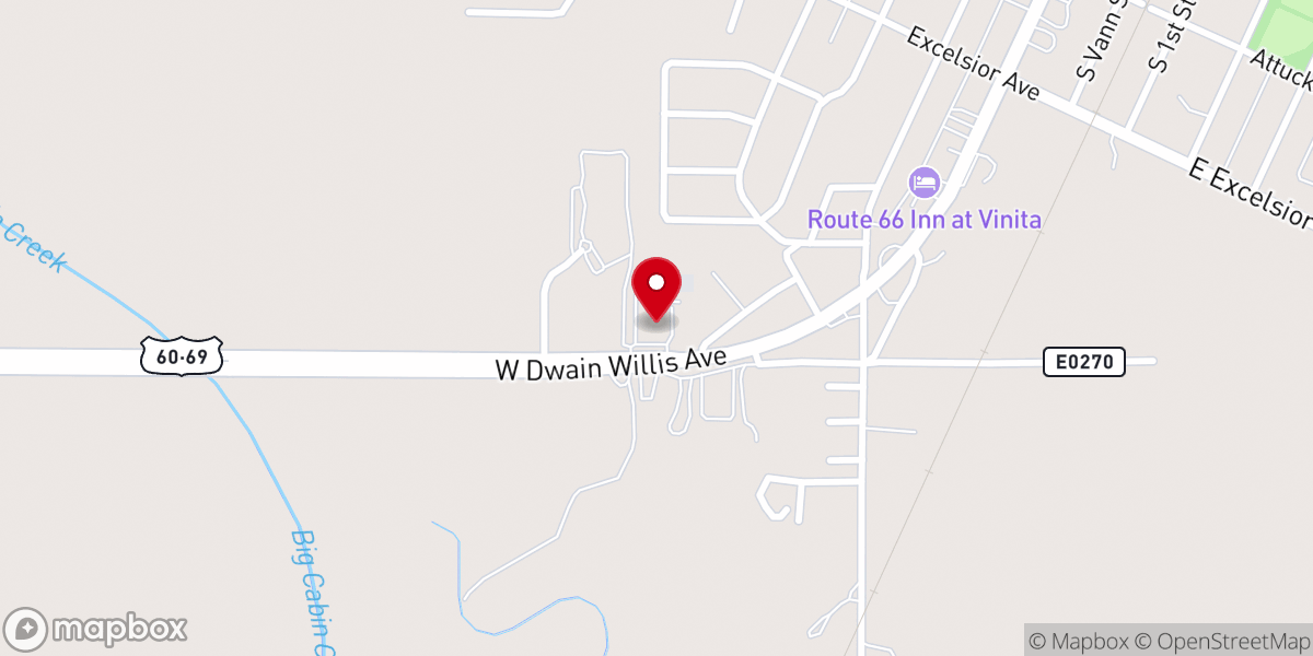Map showing location of Family Praise Center