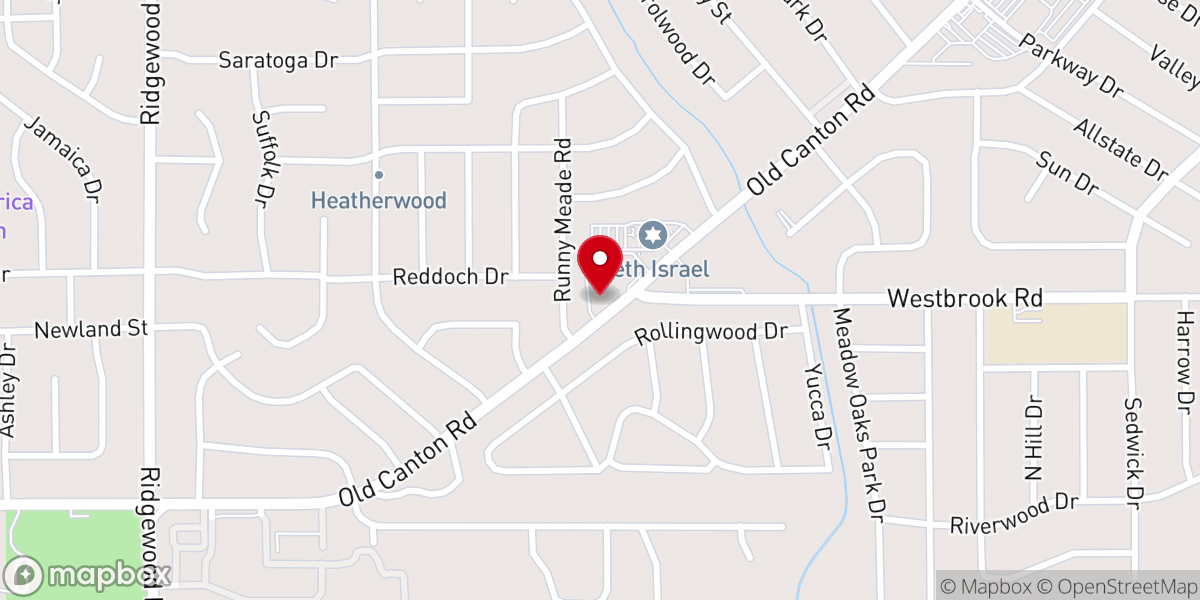 Map showing location of Grace Community Church