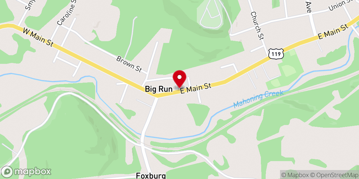 Map showing location of Borough Of Big Run