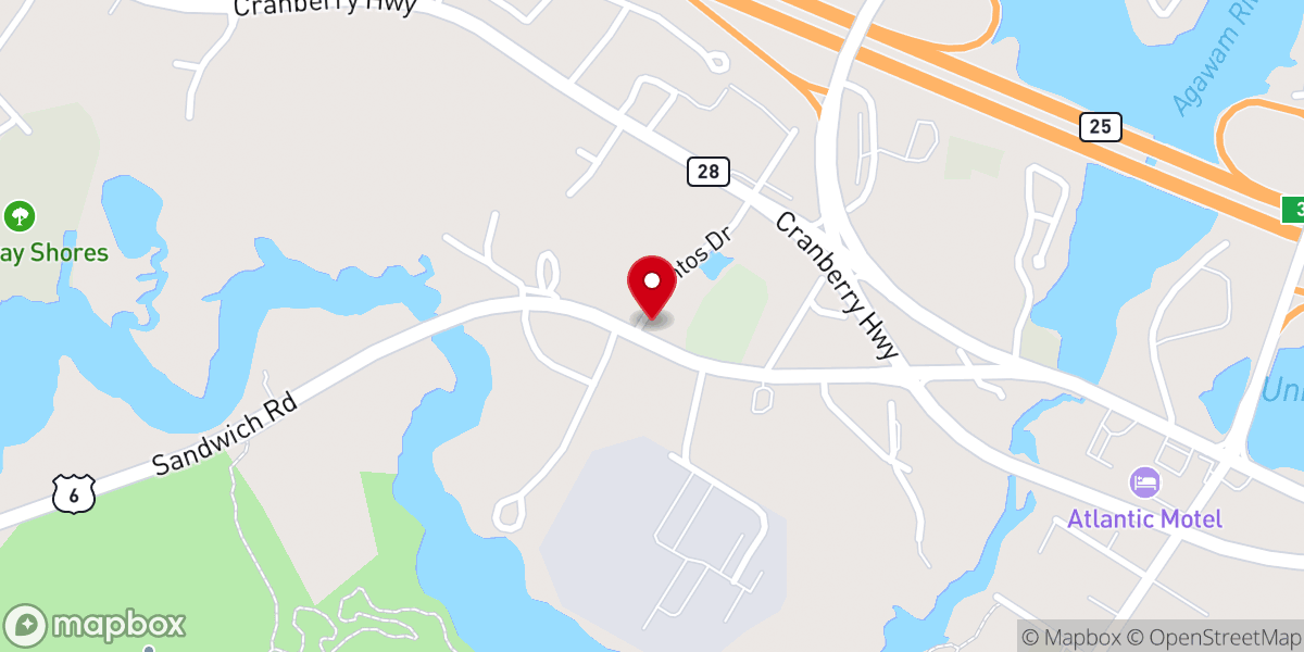 Map showing location of Vineyard Crossroads