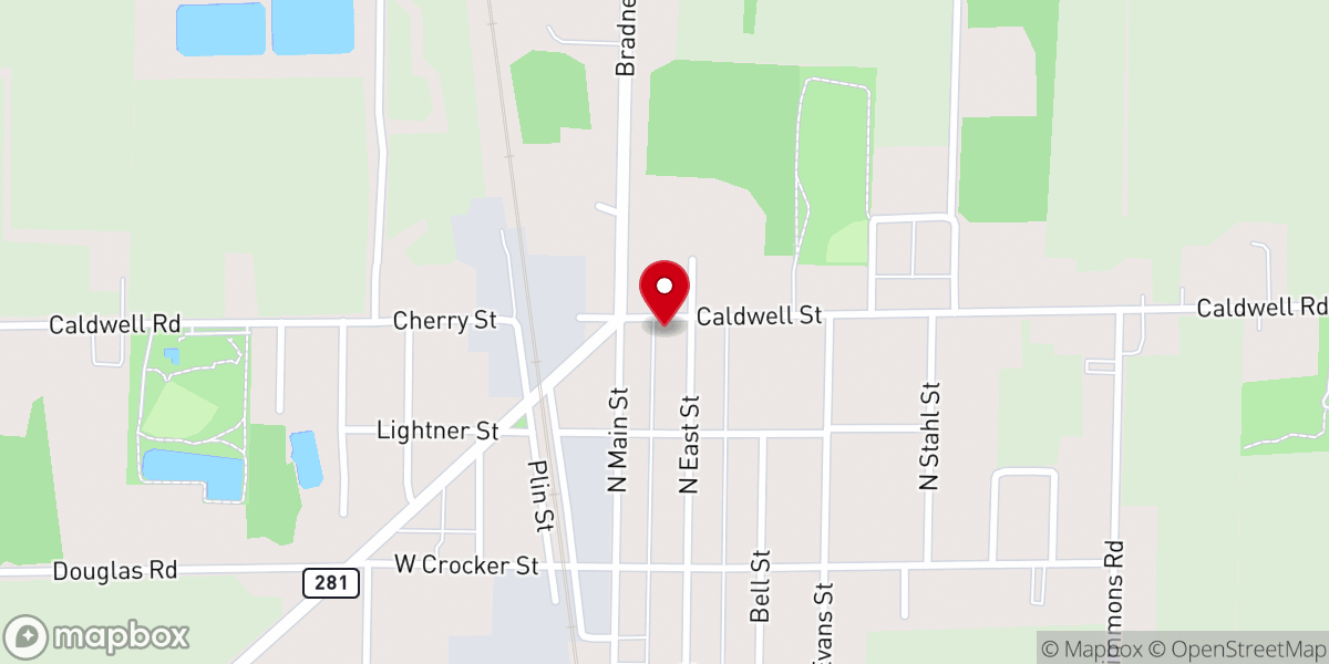 Map showing location of Bradner House of Prayer