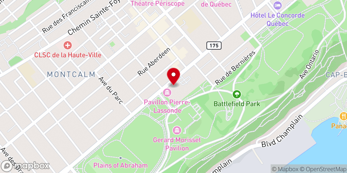 Map showing location of Saint-Dominique Church