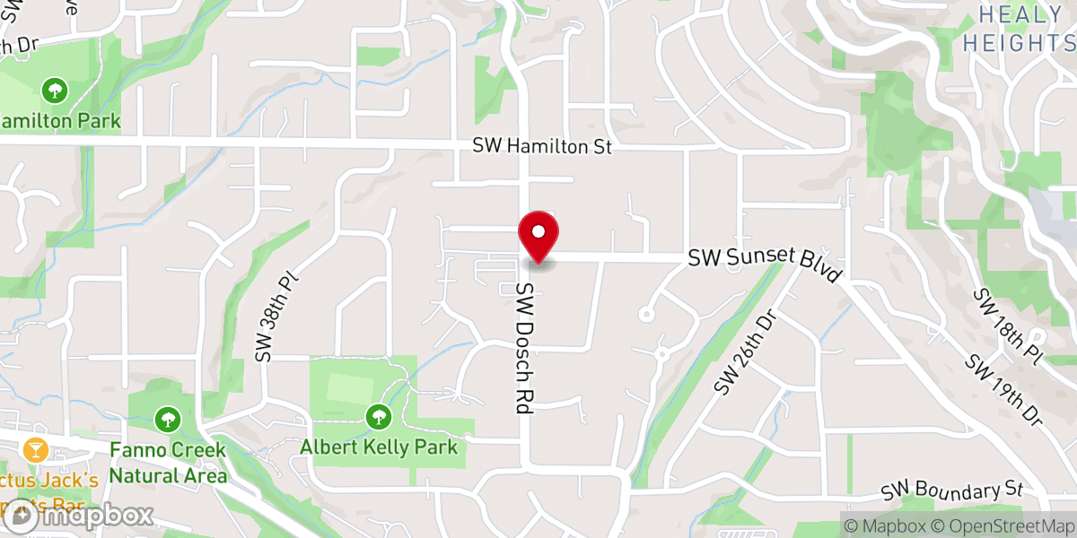 Map showing location of St Andrew's Presbyterian Church