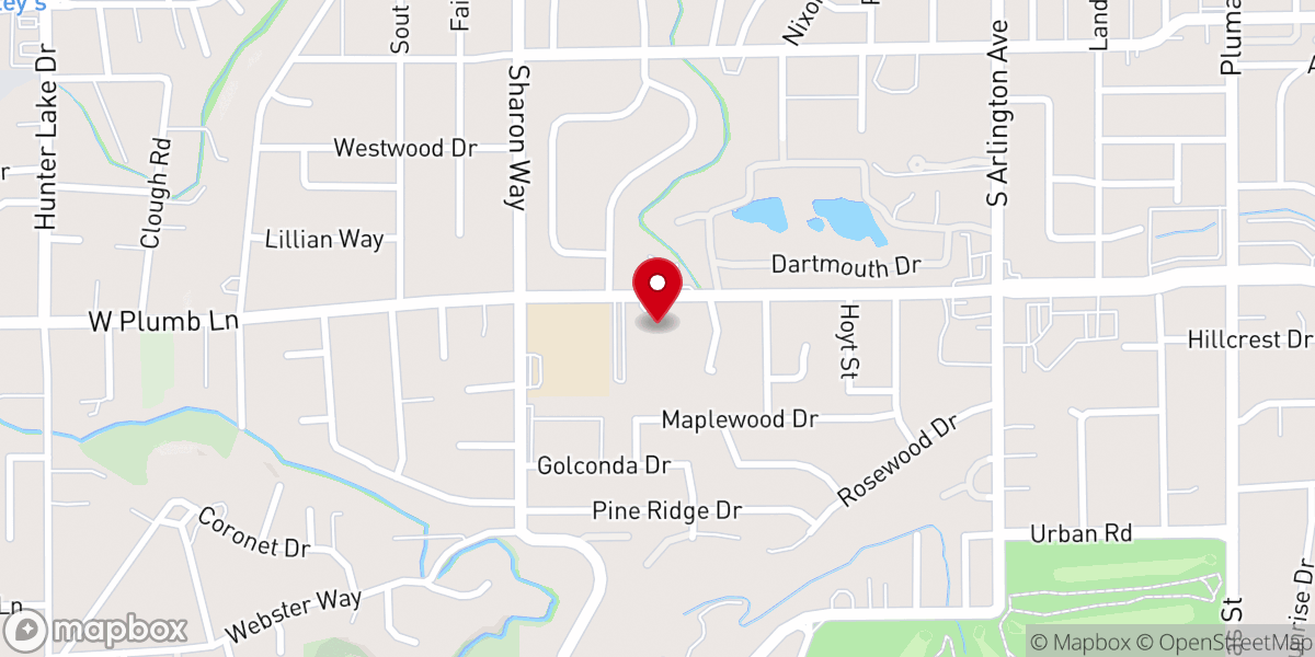 Map showing location of St. John's Presbyterian Church