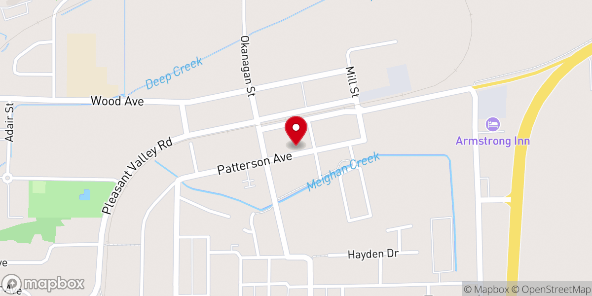 Map showing location of Providence Covenant Reformed Church