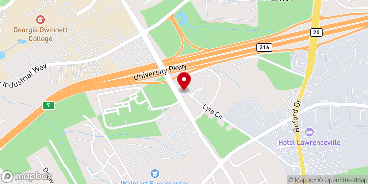 Map showing location of Mount Olives Church Of God