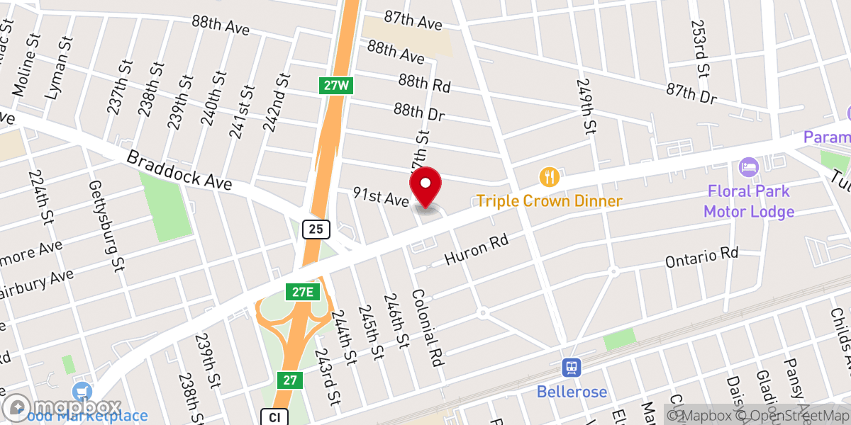 Map showing location of Living Waters Pentecostal Church