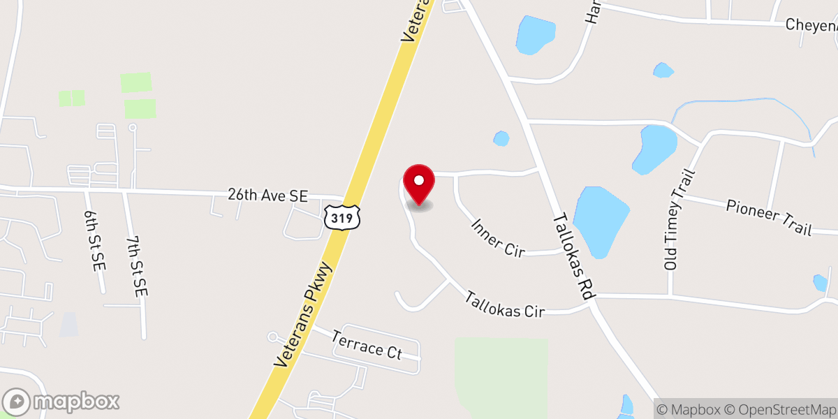 Map showing location of Ruis Terrell