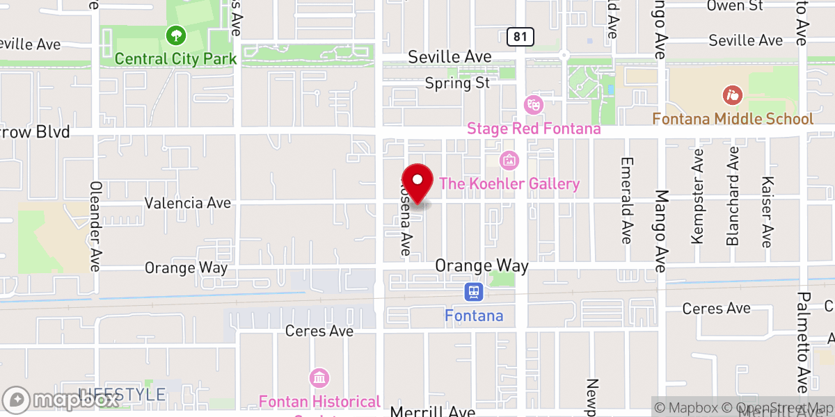Map showing location of Living Way Christian Fellowship