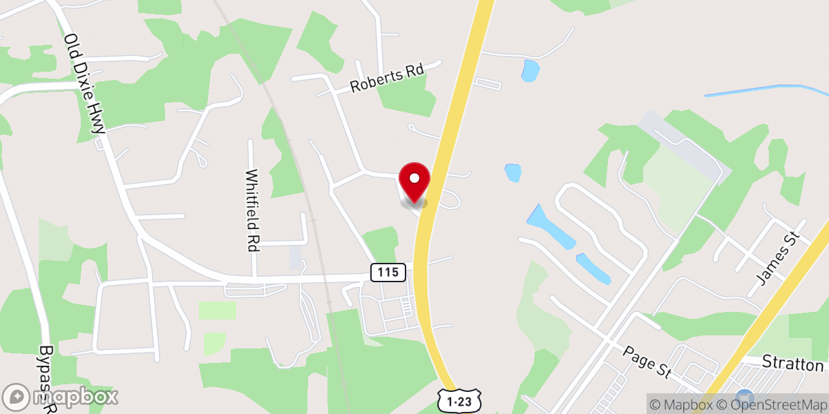 Map showing location of Greater Mt Pleasant Baptist Church