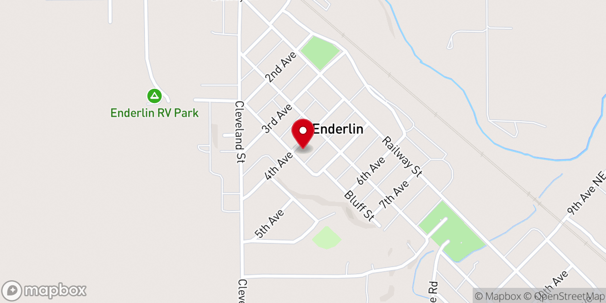 Map showing location of Trinity Lutheran Church