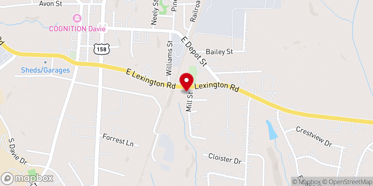 Map showing location of Mount Zion Community Church