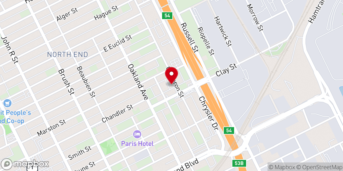 Map showing location of Church of Christ