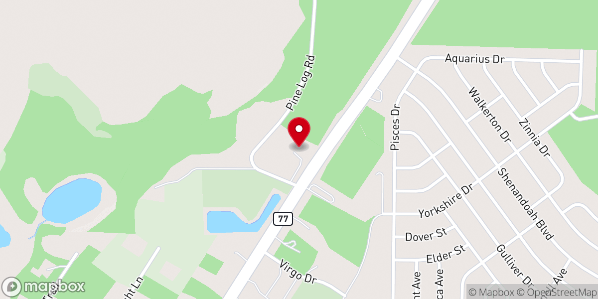 Map showing location of The Bridge Church