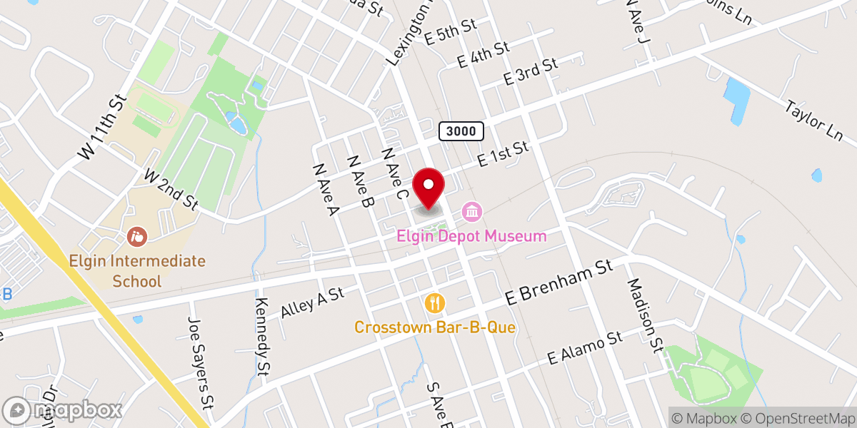 Map showing location of Elgin Open Door Missions