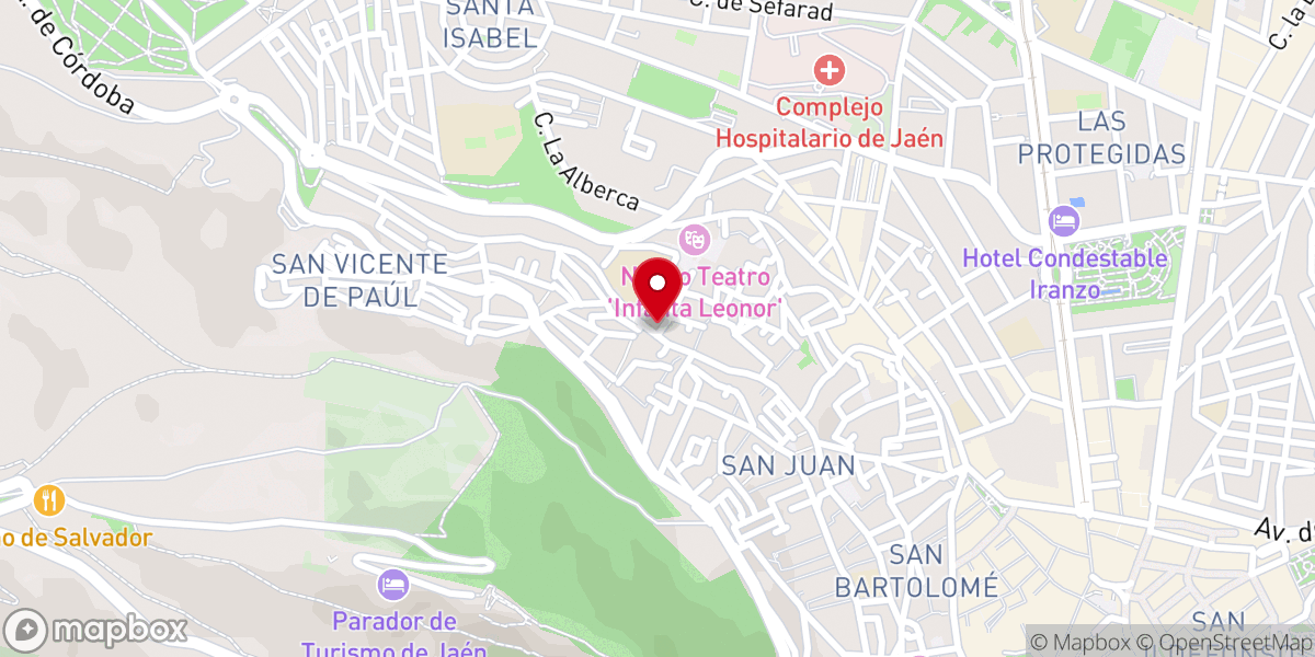 Map showing location of Iglesia parroquial de Santa María Magdalena