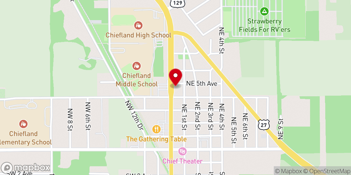 Map showing location of Rising Faith In Christ Ministries
