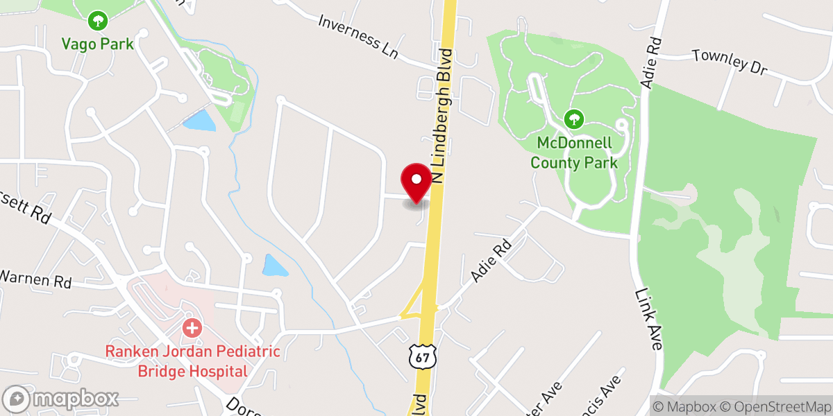 Map showing location of North County Church of Christ
