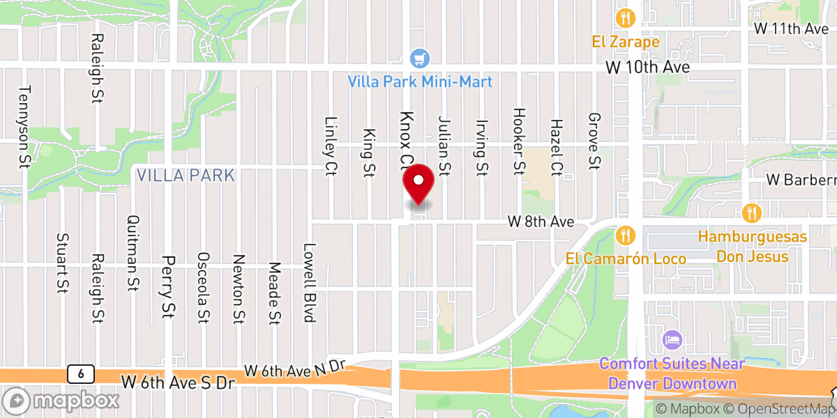Map showing location of Granite Peaks Church