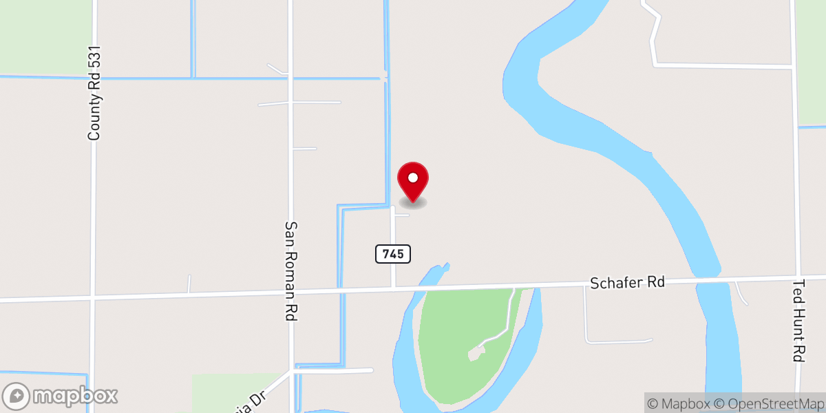 Map showing location of Southwest Good Samaritan Ministries