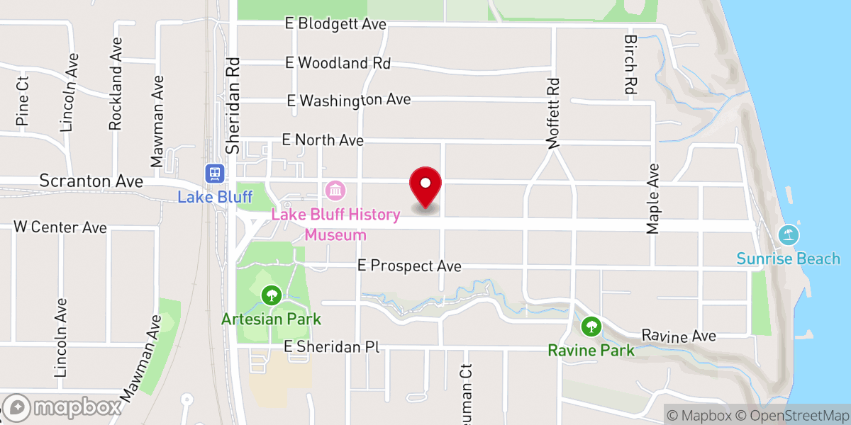 Map showing location of Grace United Methodist Church