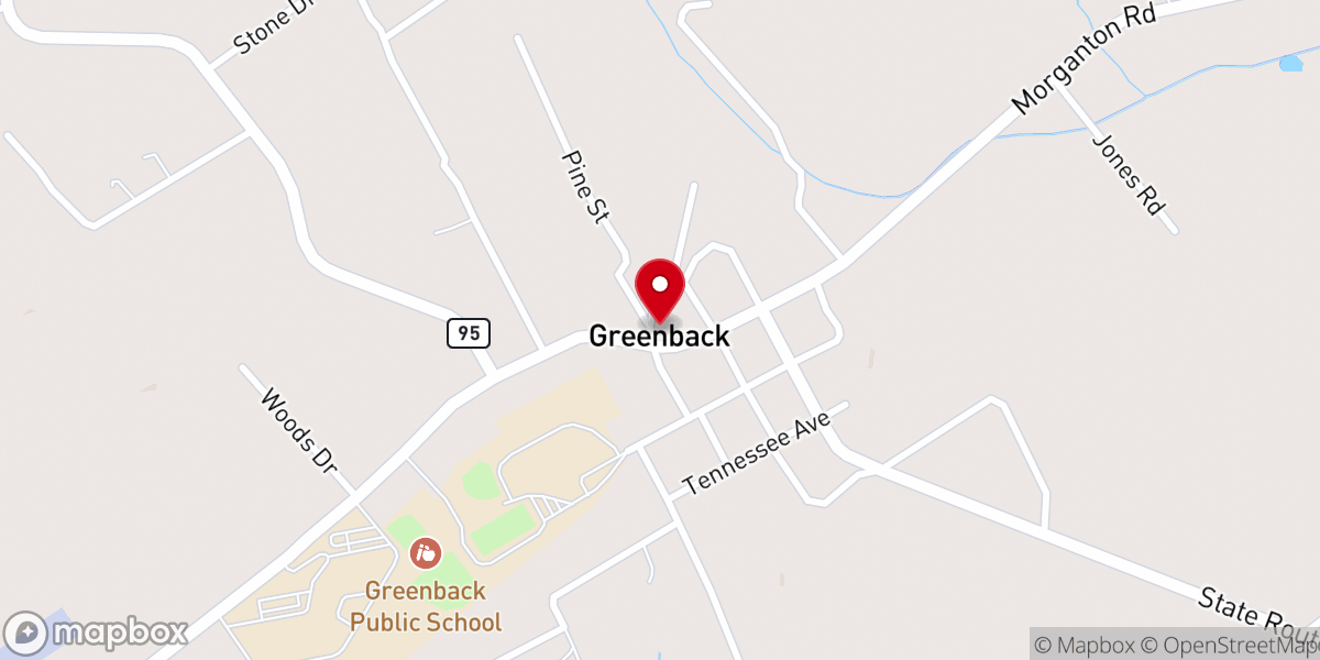 Map showing location of Cloyd creek cematary