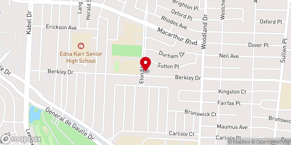 Map showing location of Aurora United Methodist Church