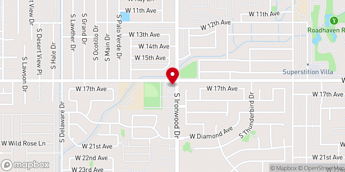 Map showing location of Apache Junction Seventh-day Adventist Church