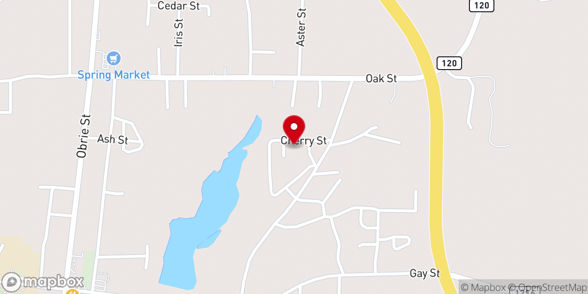 Map showing location of Mt Calvary Baptist Church