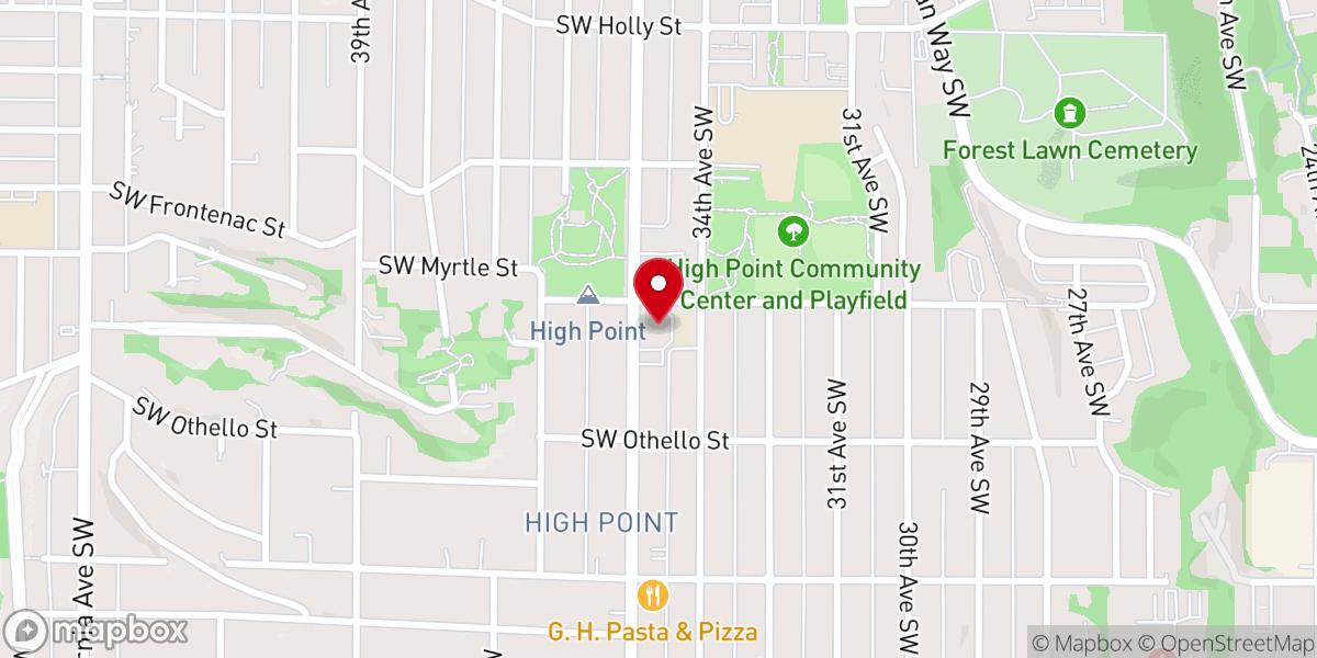 Map showing location of Our Lady of Guadalupe Catholic Church