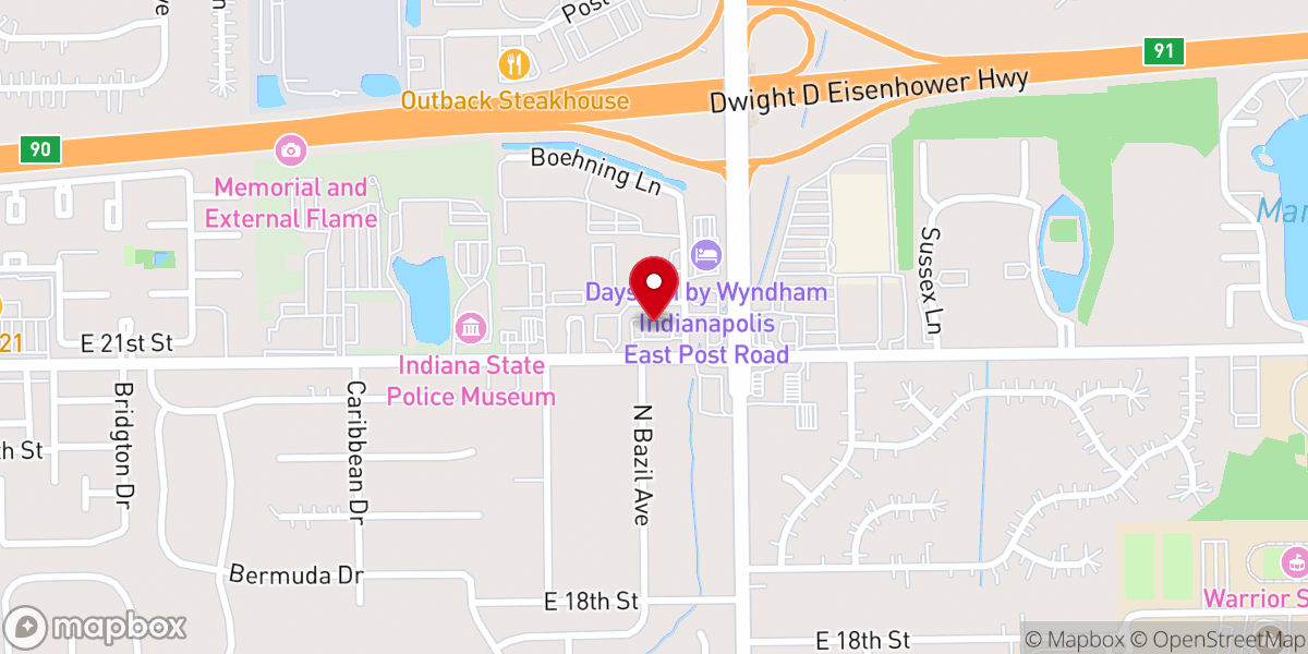 Map showing location of Allegiance Christian Church