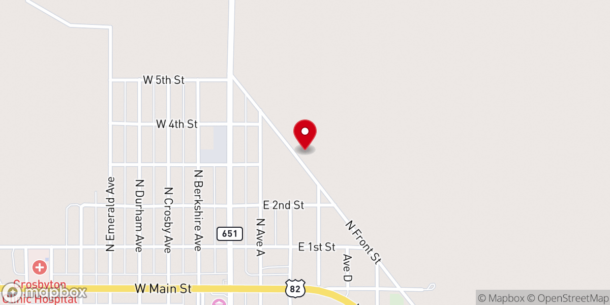 Map showing location of Galilee Baptist Church