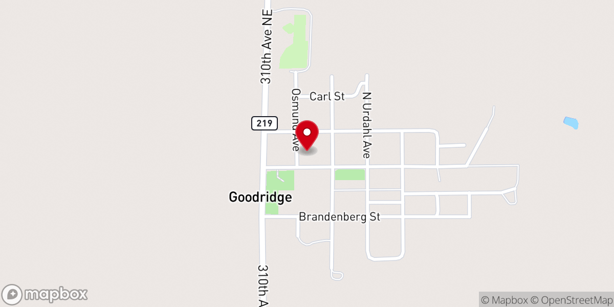 Map showing location of Faith Lutheran Church