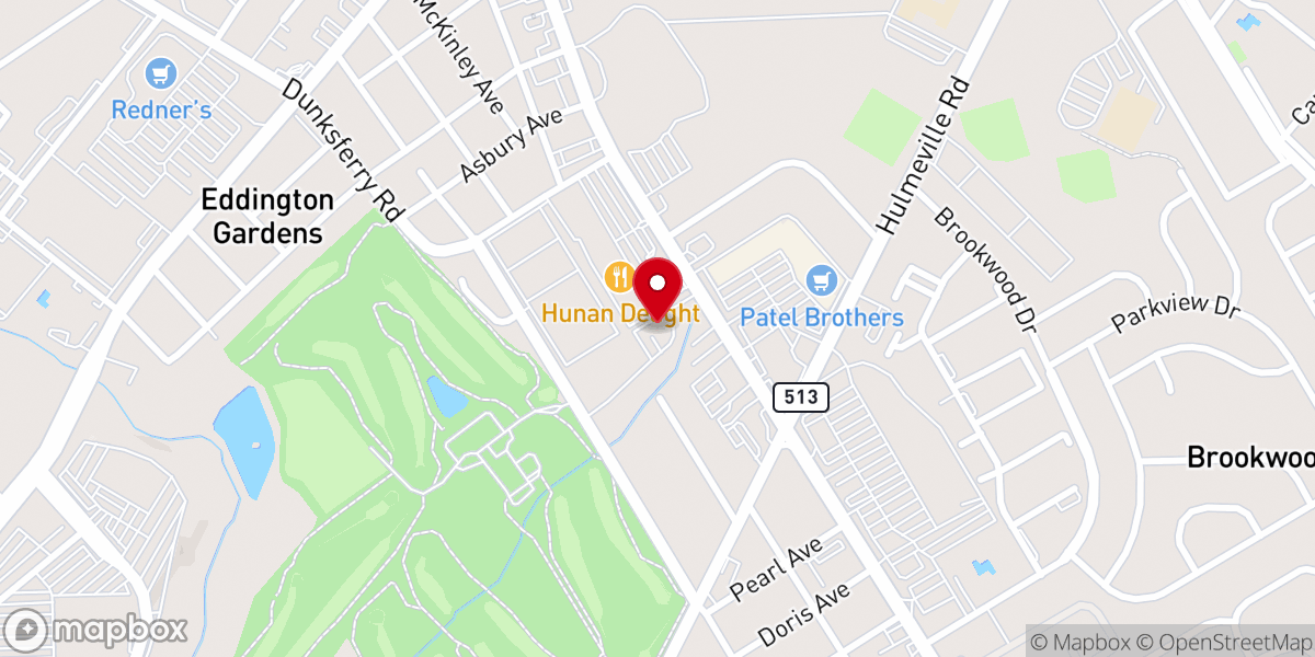 Map showing location of Church of God Shalom