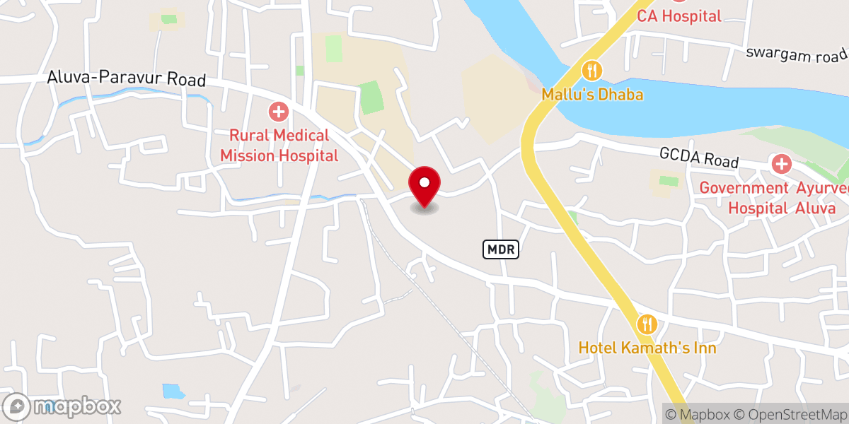 Map showing location of Holy Trinity CSI Church