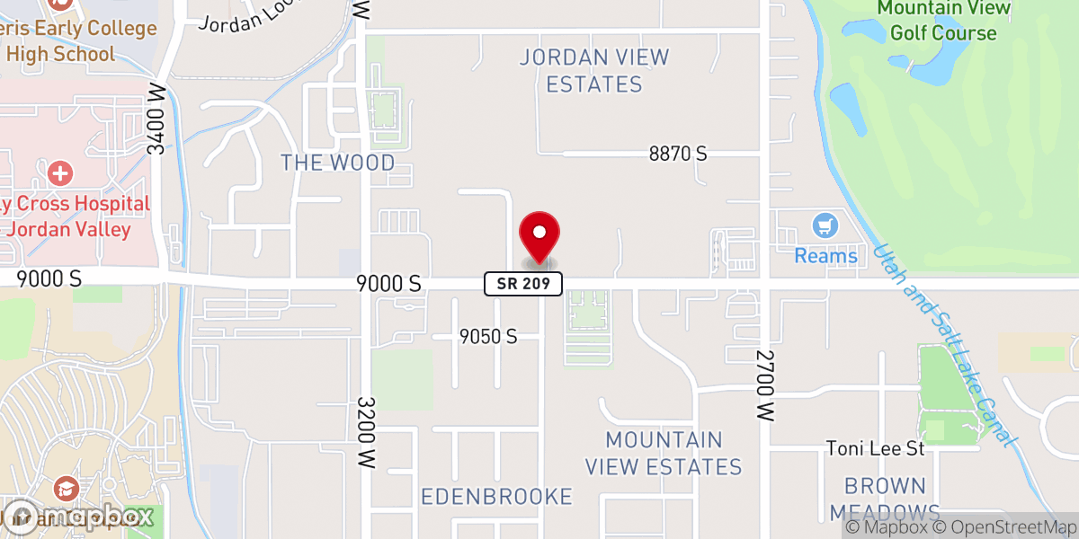 Map showing location of Hope Lutheran Church (ELS)
