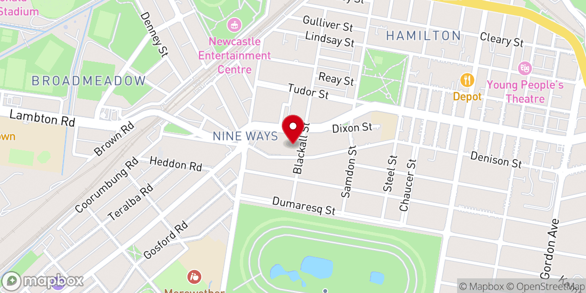 Map showing location of LifeWay Lutheran Church Newcastle
