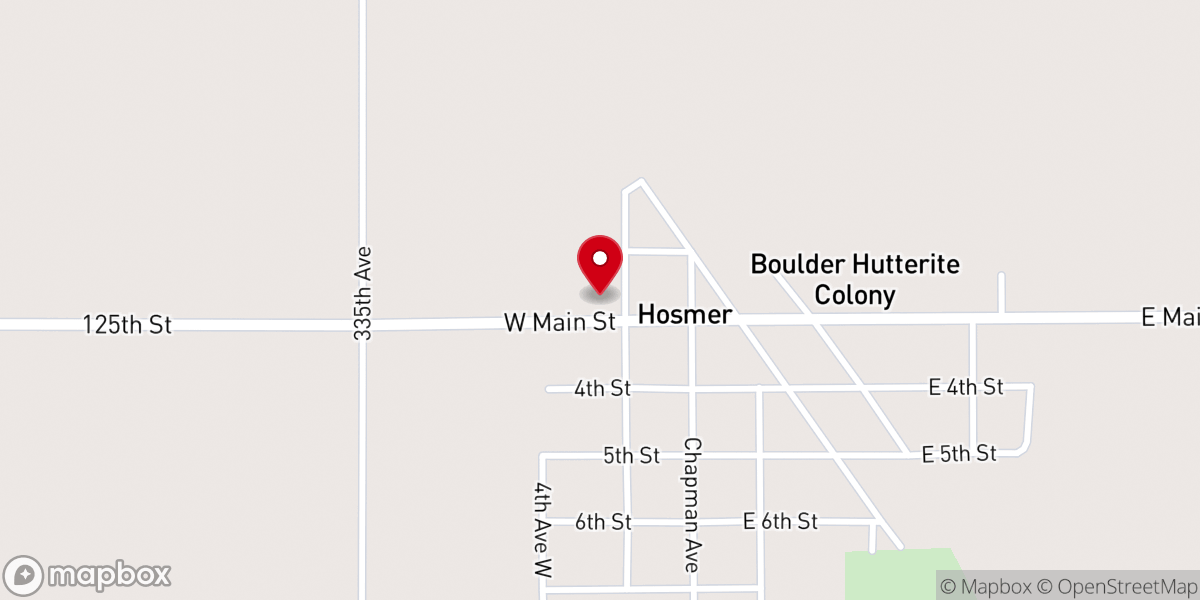 Map showing location of Holy Trinity Catholic Church