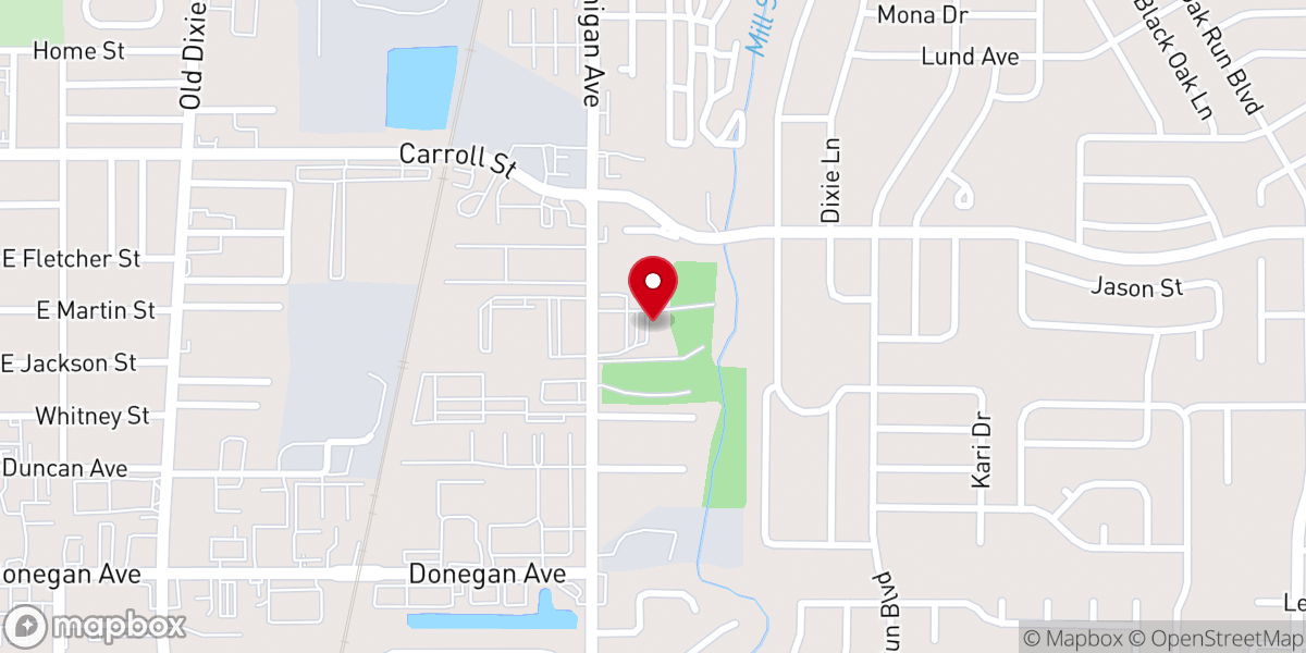 Map showing location of Iglesia Alianza Cristiana y Misionera de Kissimmee