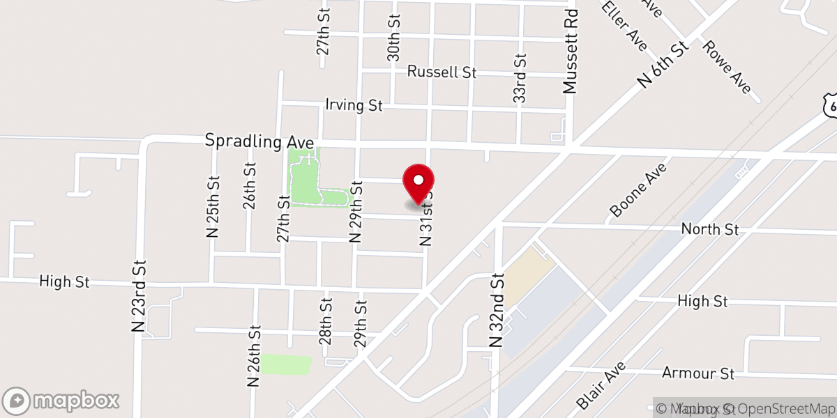 Map showing location of Primera Iglesia Hispana - Fort Smith