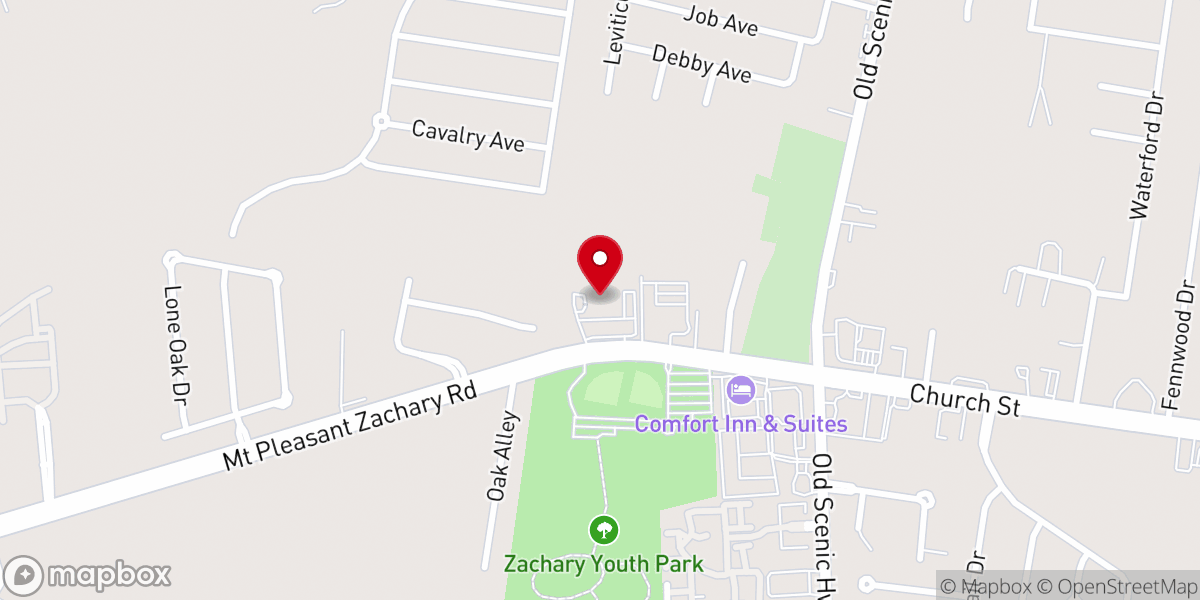 Map showing location of Fellowship Church