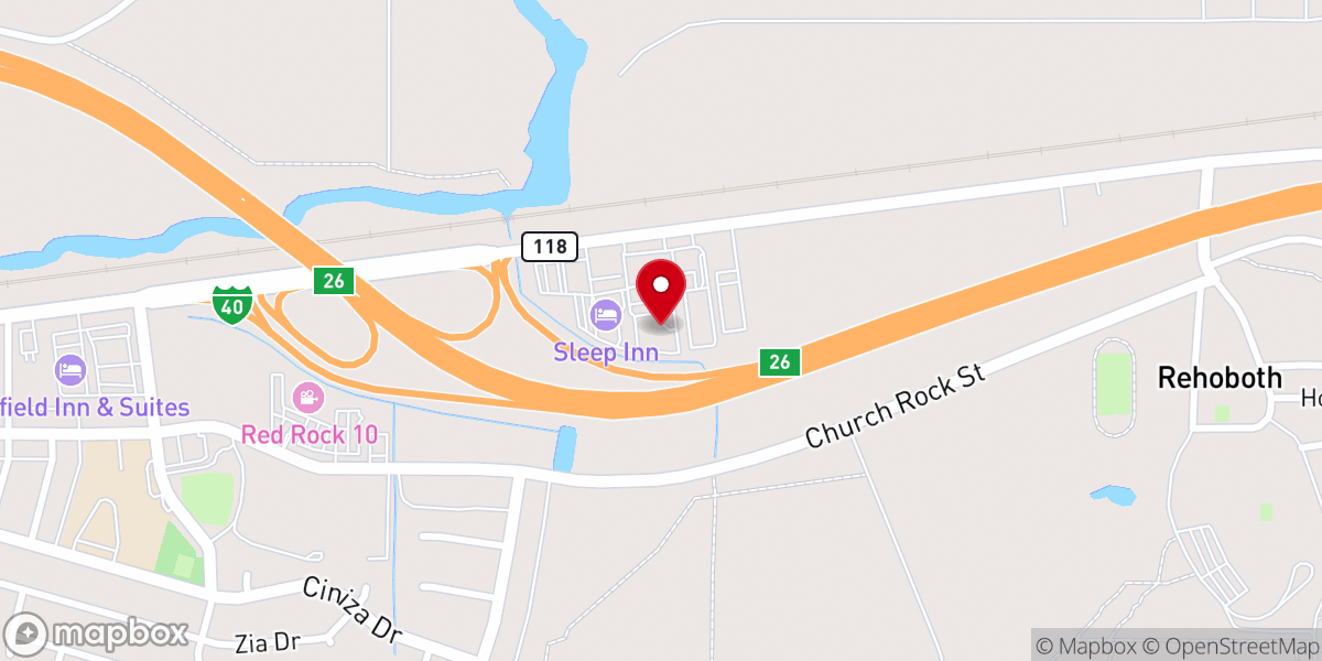 Map showing location of Holiday Inn Express & Suites Gallup East by IHG