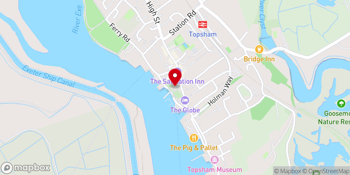 Map showing location of Parish Church of Saint Margaret