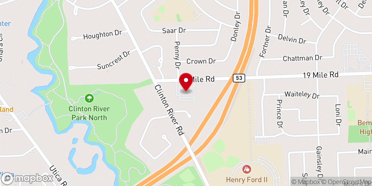 Map showing location of New Life Presbyterian Church