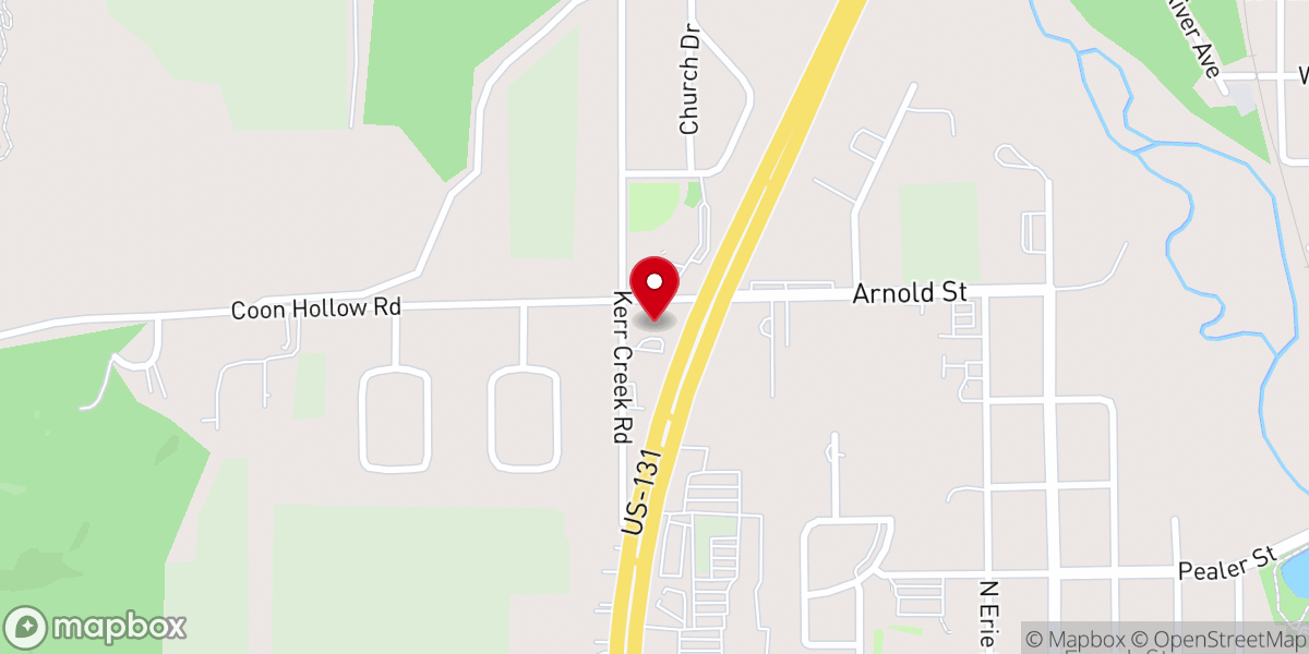 Map showing location of Celebrate 1 Church