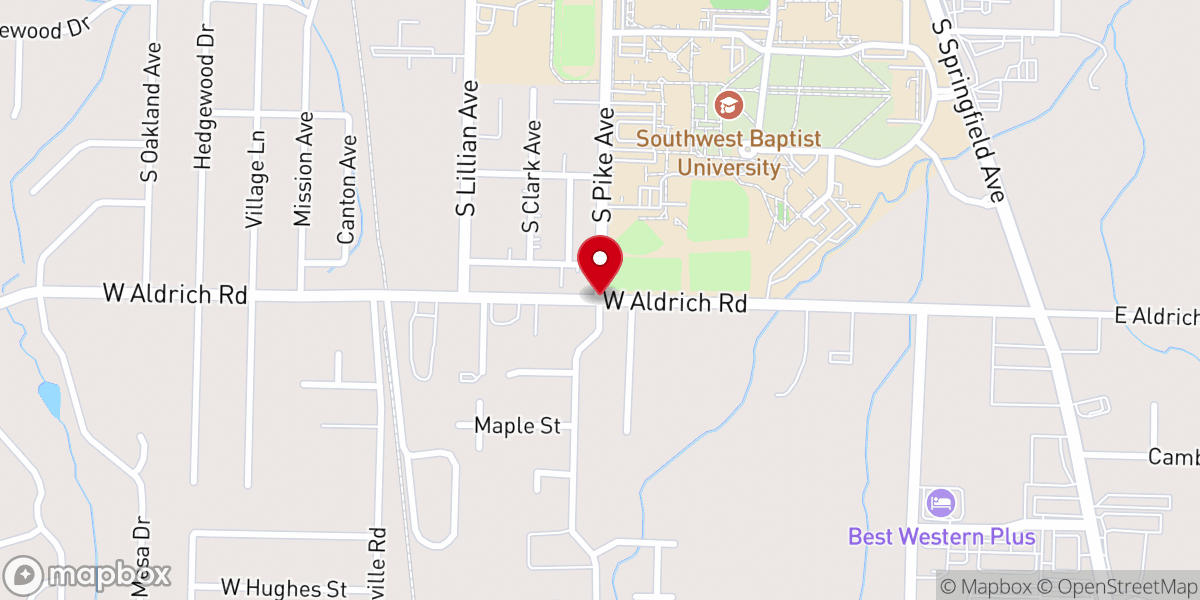 Map showing location of Exodus Ministry of Missouri